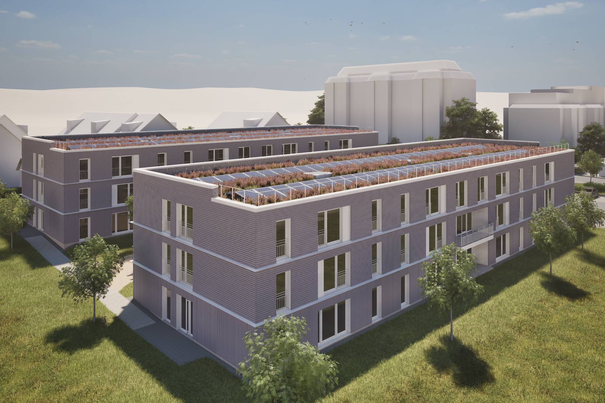 Mehrgeschossiger Wohnungsbau in Holz